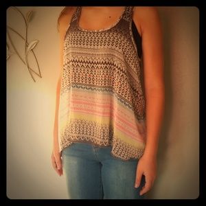 Aeropostale Razorback Sheer Tanktop